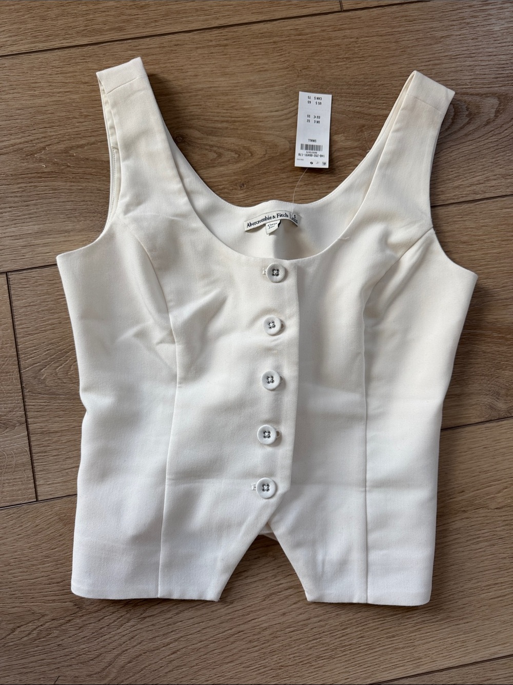 Abercrombie & Fitch Tie Back Scoopneck Vest